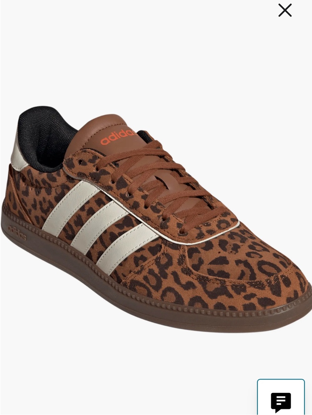 Adidas Leopard-Print Brown Breaknet Sleek Sneaker
